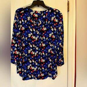 Talbots floral Ladies Blouse Size XL